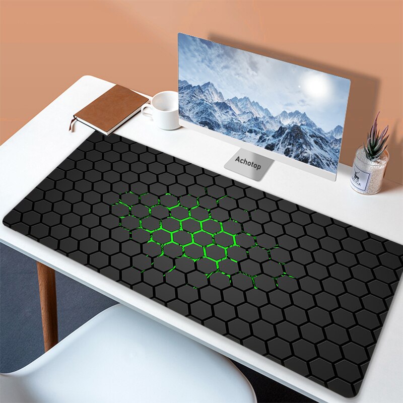 Black White Art Mousepad Deskmat