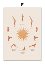 Yoga Sun Style Canvas Poster