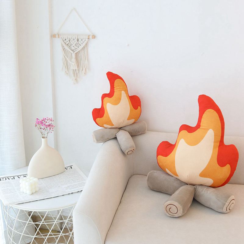 Fall Decor Cozy Simulation Bonfire Plush Toy