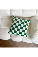 Checkerboard Fleece Pillow Cover