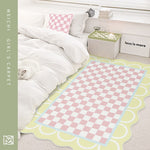 Soft Checkered Plush Rug