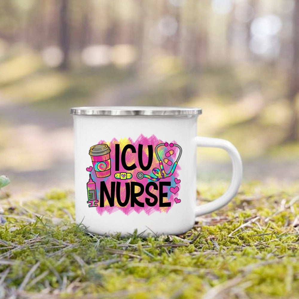 Nurse Life Enamel Mug