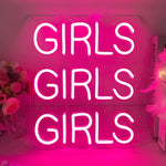 Neon Girl Wall Light