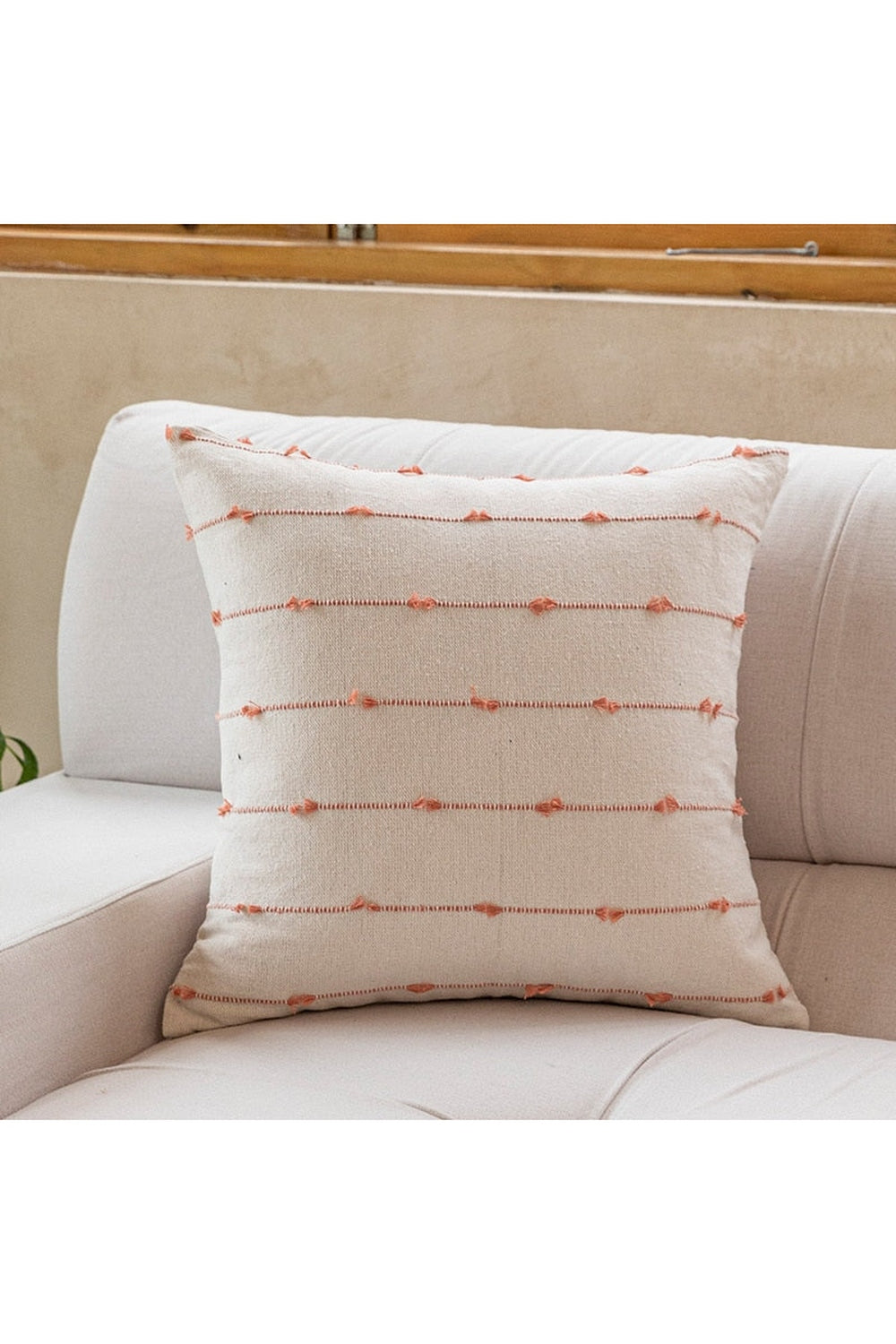 Striped Jacquard Cotton Cushion