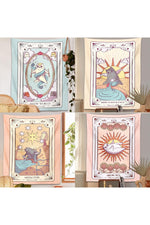 Charming Cat Tarot Wall Tapestry