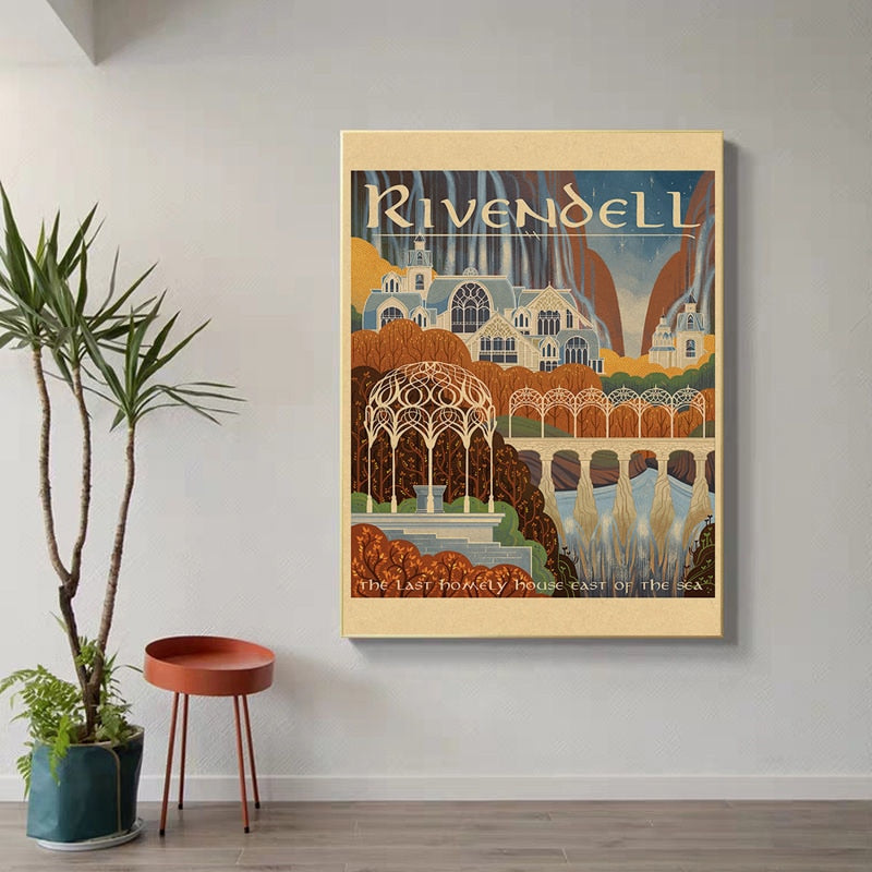 Vintage Tolkien Wall Art