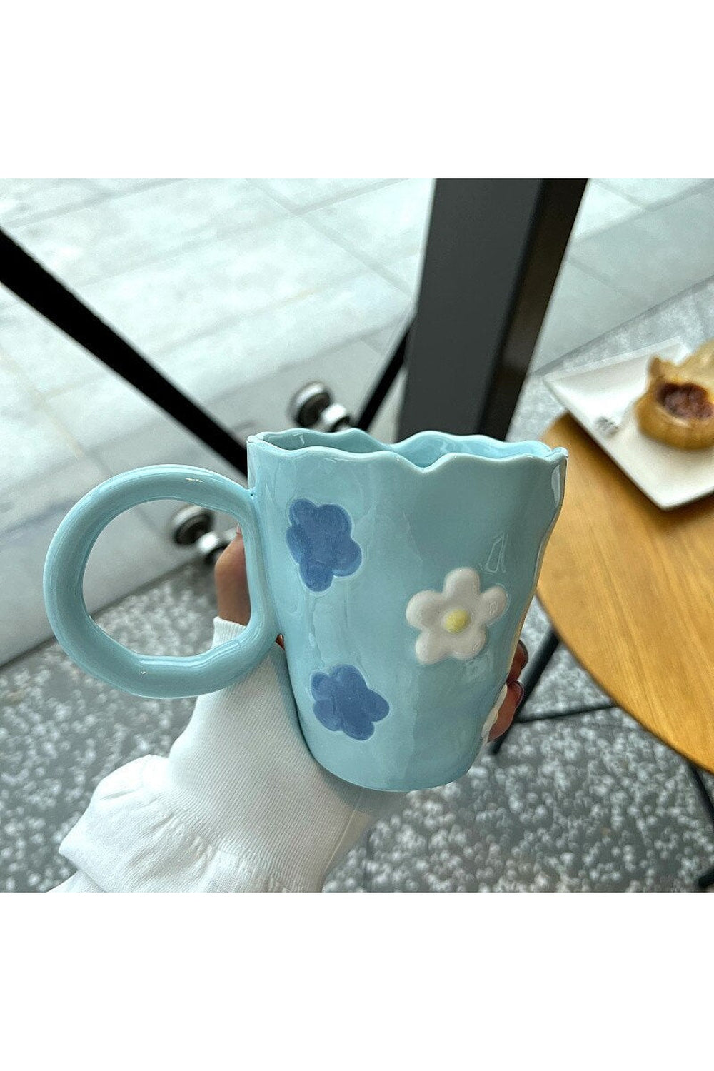 Hand-Painted Floral Coffee Mug