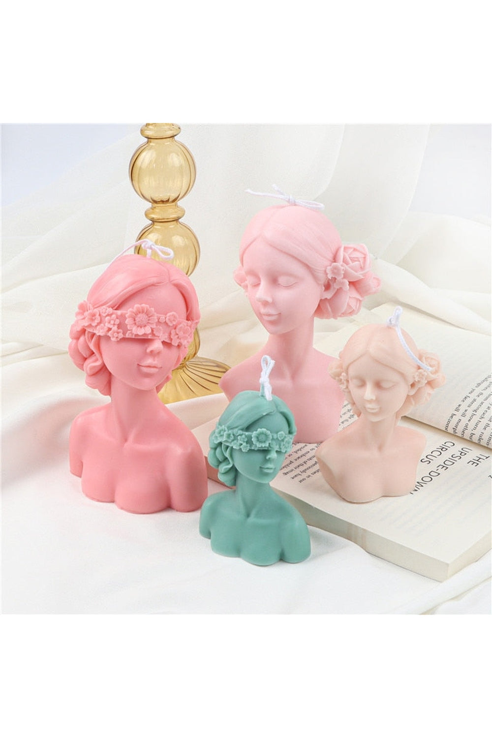 Blindfolded Beauty Candle Mold