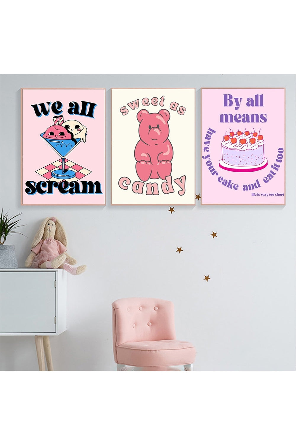 Cartoon Food Themed Posters