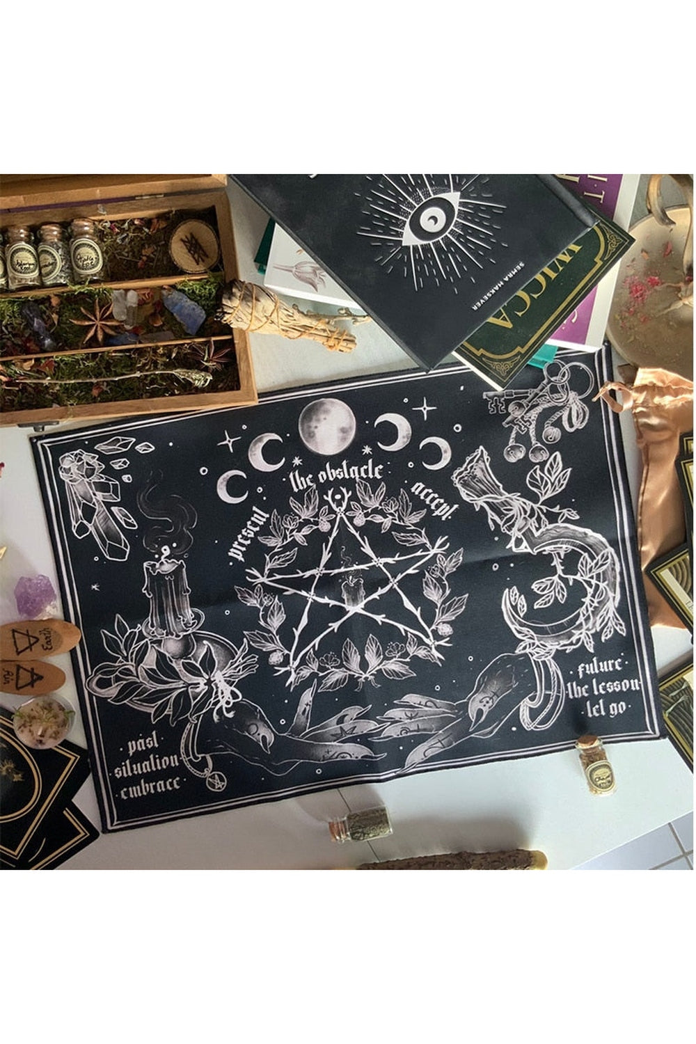 Mystic Witch Ritual Wall Tapestry