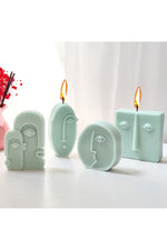 Nordic Face Shaped Candle Mold