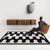 Checkerboard Plush Bedroom Rug