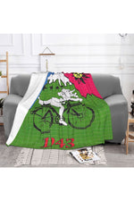 Albert Hoffman Bicycle Day Throw Blanket