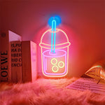 Milk Tea Cup Neon Sign