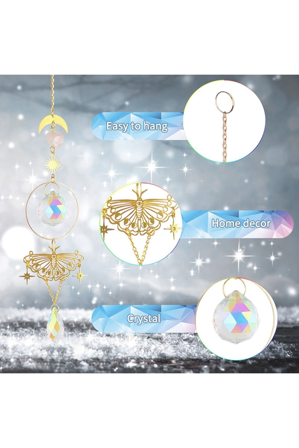 Golden Butterfly Suncatcher