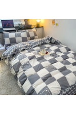 Soft Checkerboard Bedding Collection