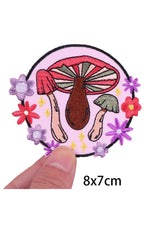 Mushroom Follower Embroidered Patches