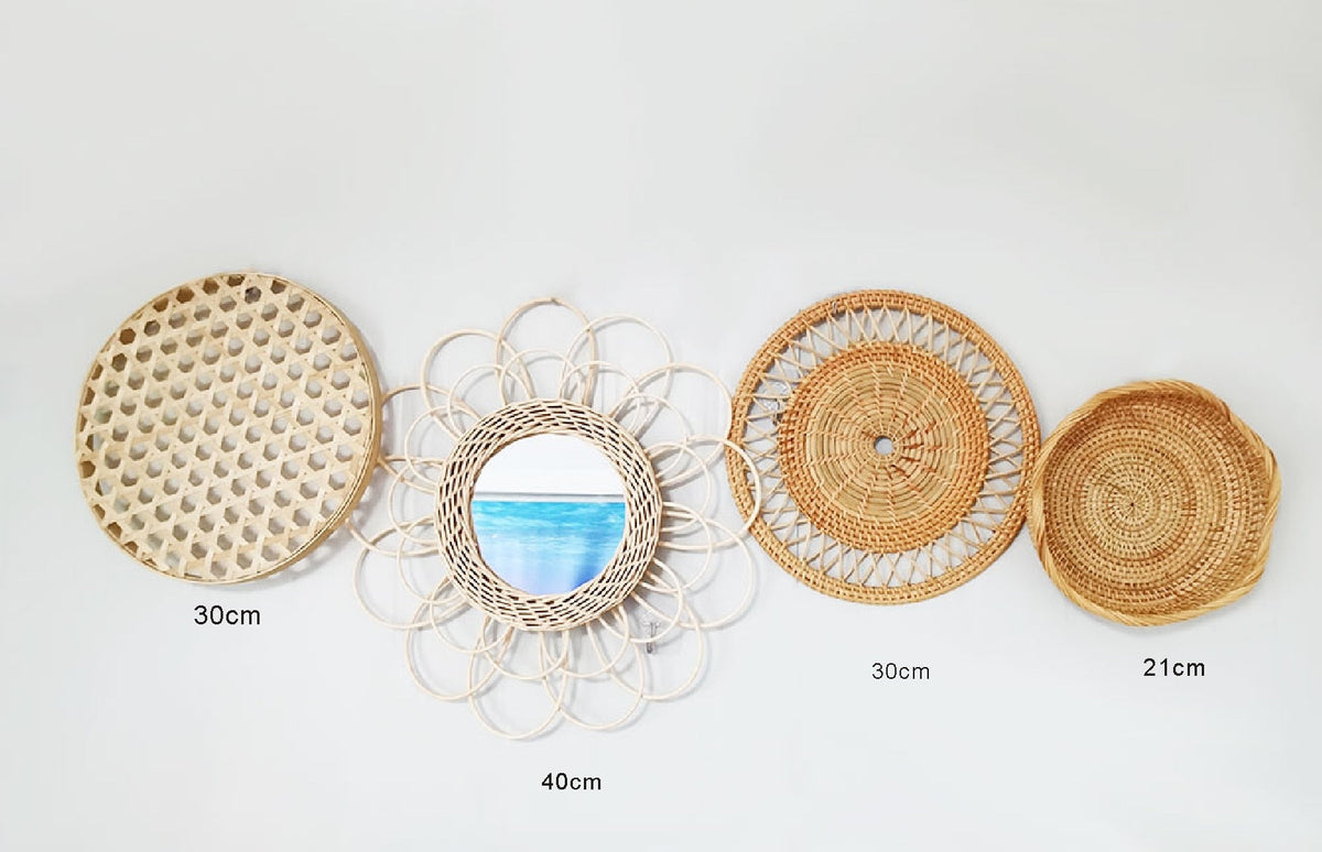 Light Academia Wicker Plate