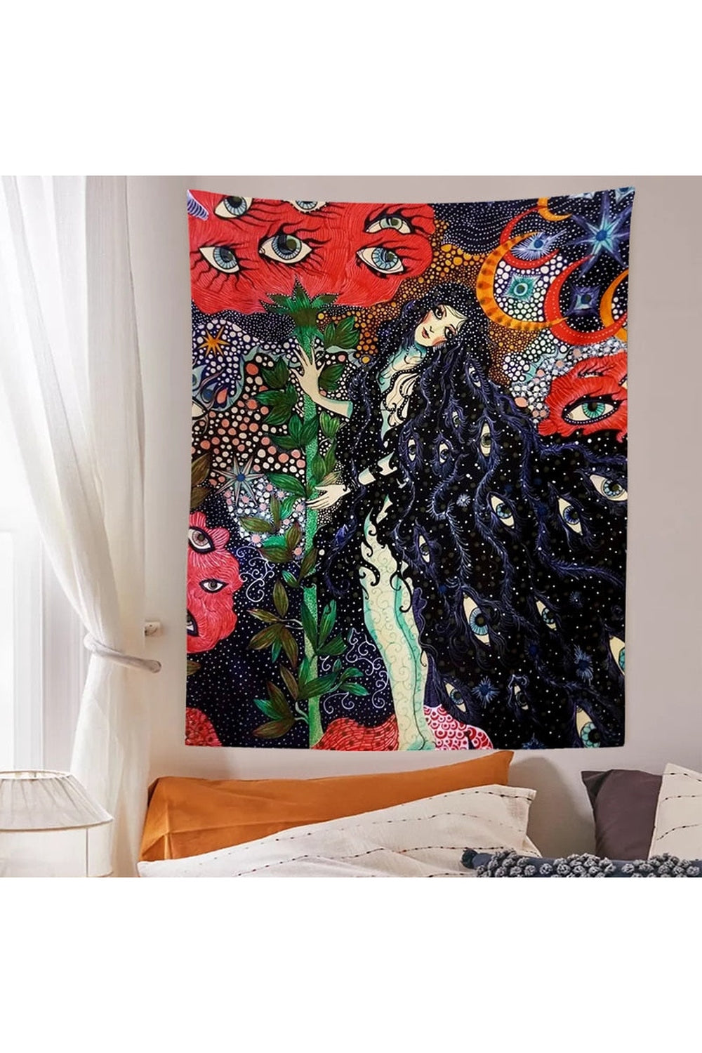 Mistress Of The World Psychedelic Tapestry