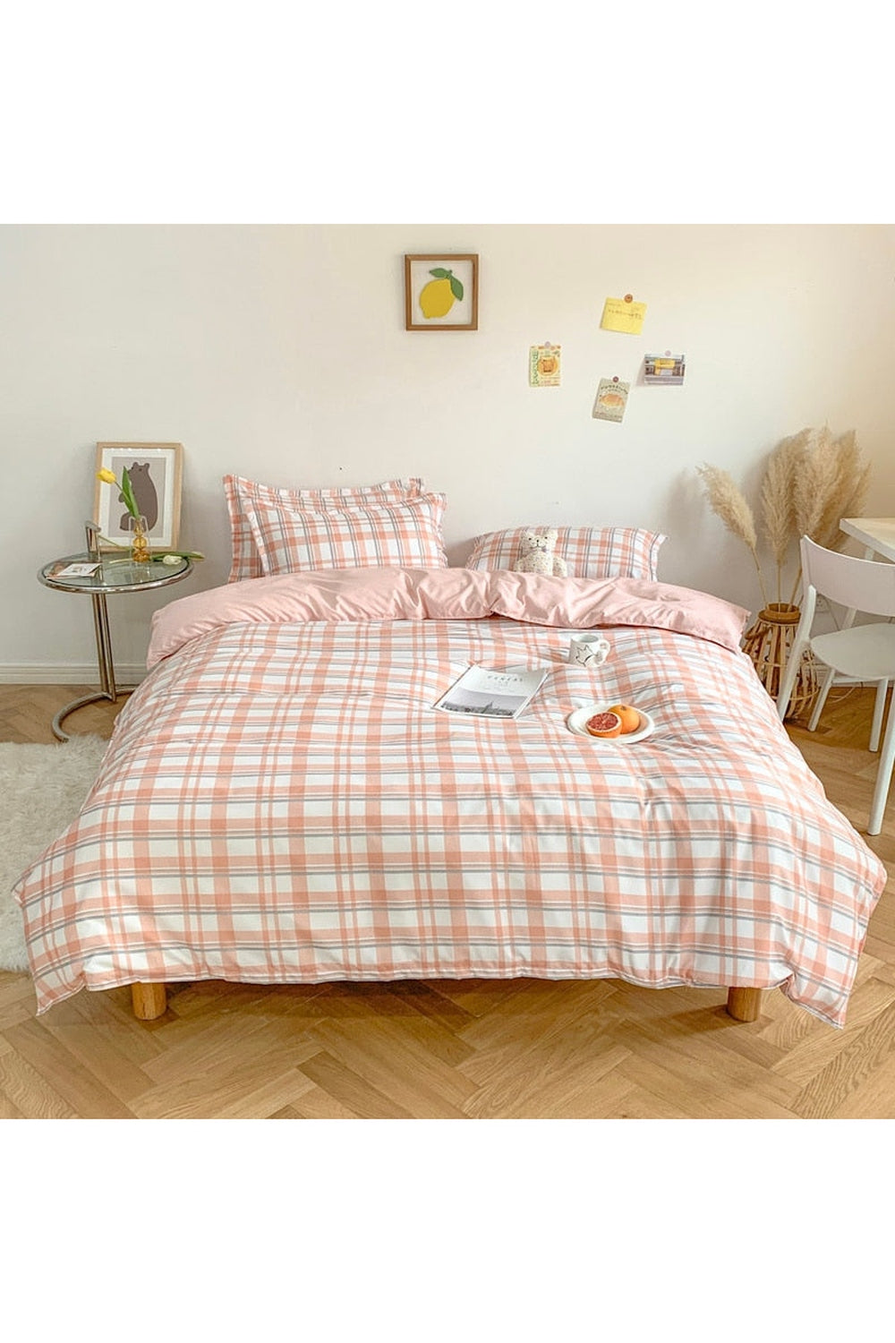 Soft Checkerboard Bedding Collection