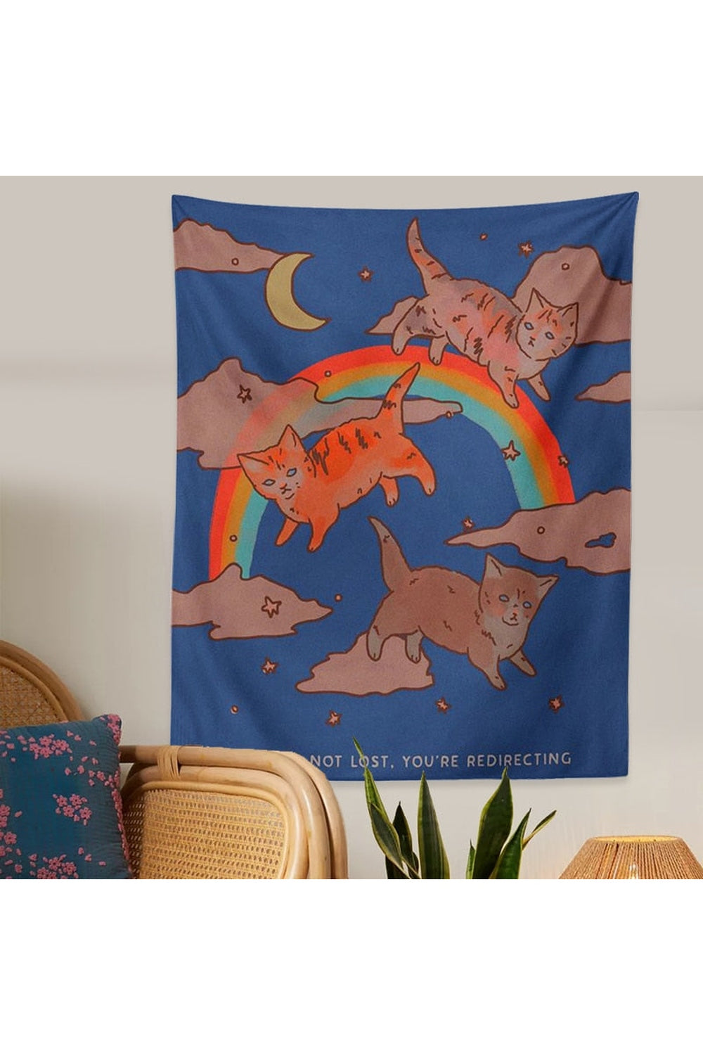 Sky Cat Dreamy Tapestry