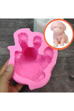 Cuddly Teddy Dog Candle Mold