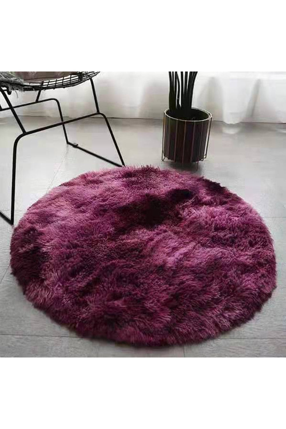 Soft Fluffy Round Rug