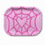 Spider Web Pink Rolling Tray Set