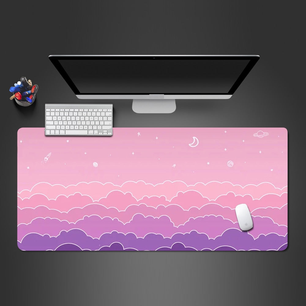 Elegant Purple Desk Mat