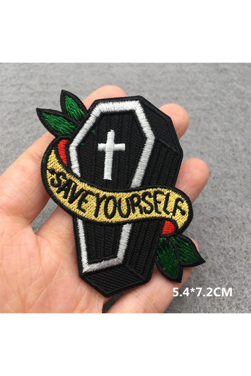 Edgy Punk Embroidered Patch Set