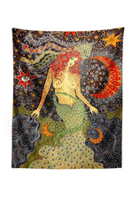 Mermaid Fantasy Psychedelic Tapestry