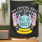 Witch Crystal Ball Tapestry