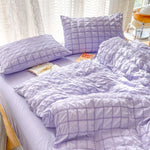 Princess Pink Seersucker Bedding Set