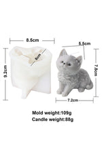 Cat & Bear Plaster Candle Mold