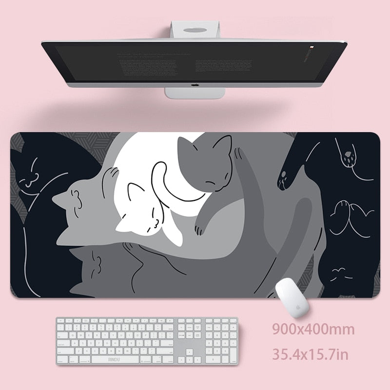 Cute Cat Large Deskmat