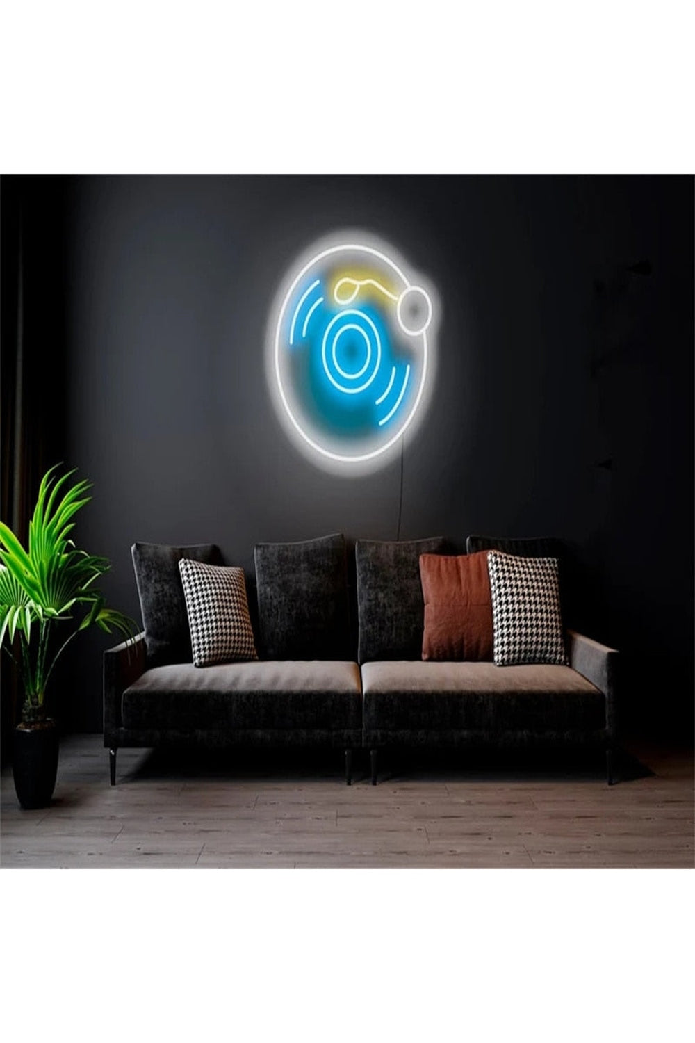 Retro Vinyl Record Neon Sign