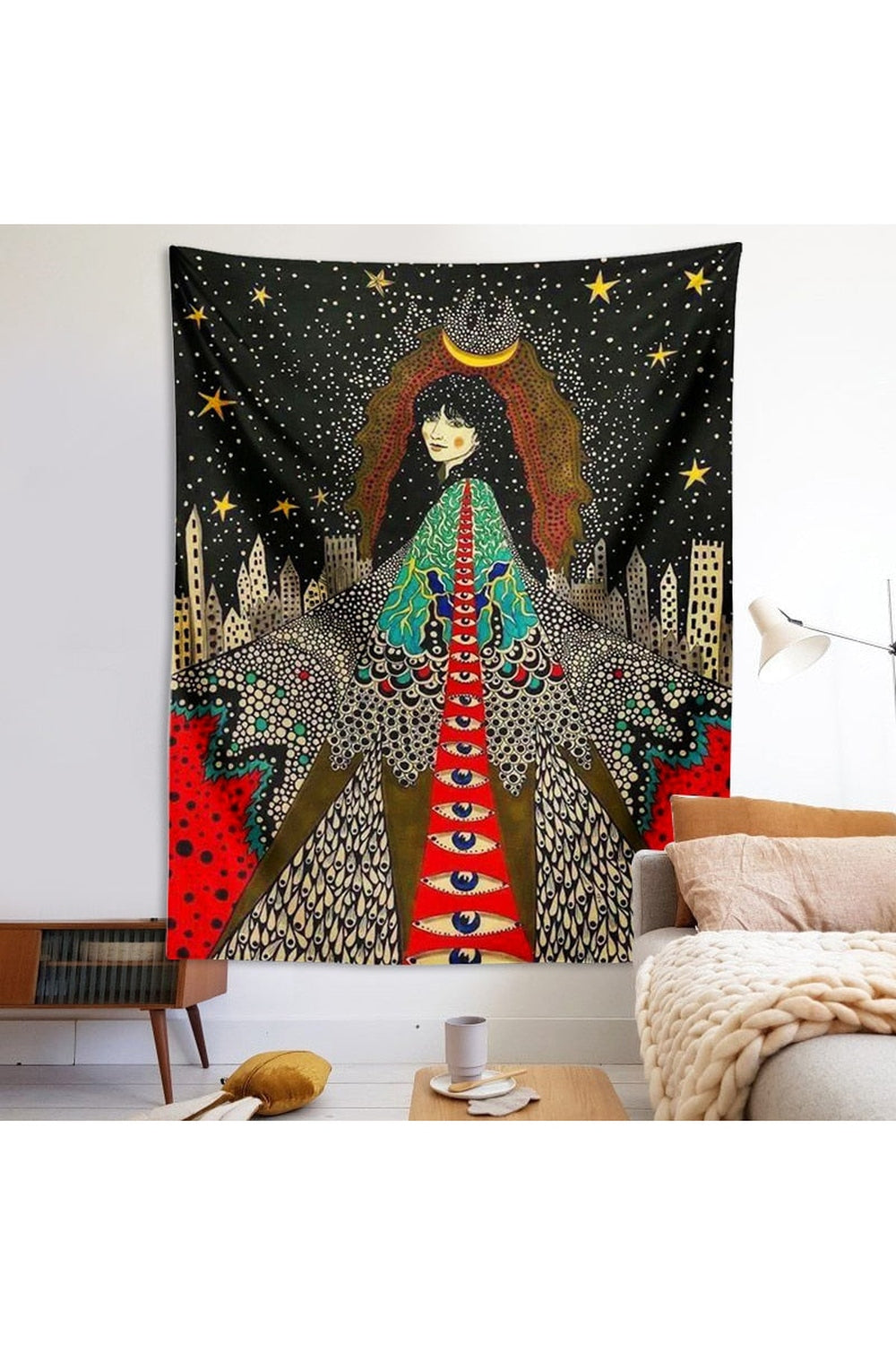 Mistress Of The World Psychedelic Tapestry