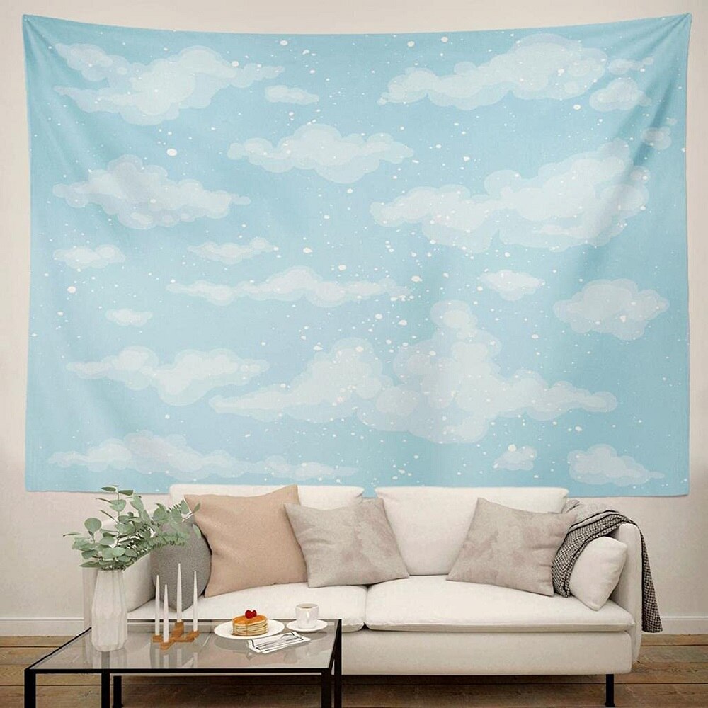 Pink Cloud Wall Tapestry