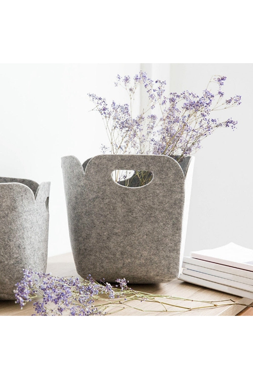 Felt Fabric Home Storage Basket