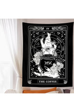 Coffee Themed Tarot Tapestry