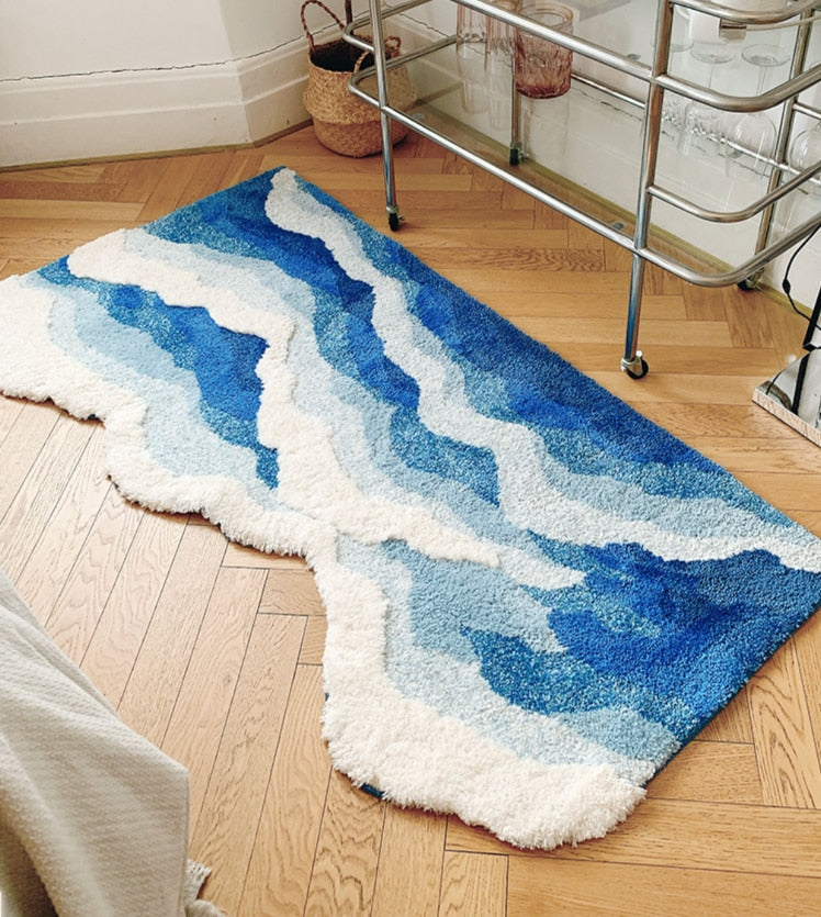 Blue Sea Bathroom Mat