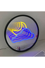 Cloud-Moon Neon Decor Mirror