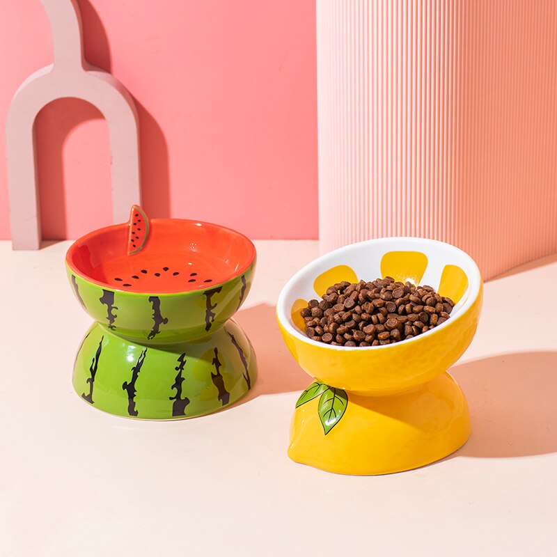 Fruit Shape Cat Bowl