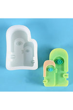 Abstract Face Candle Mold