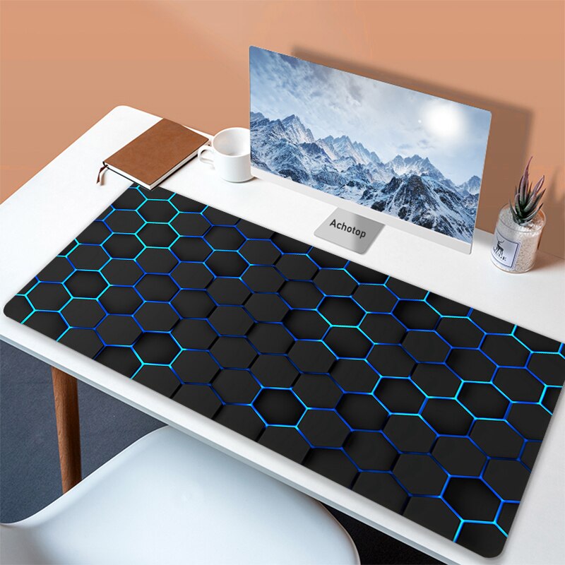 Black White Art Mousepad Deskmat