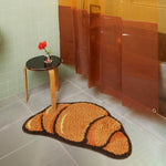 Cartoon Croissant Bathmat