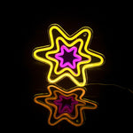 Hexagonal Star Shaped Neon Sign