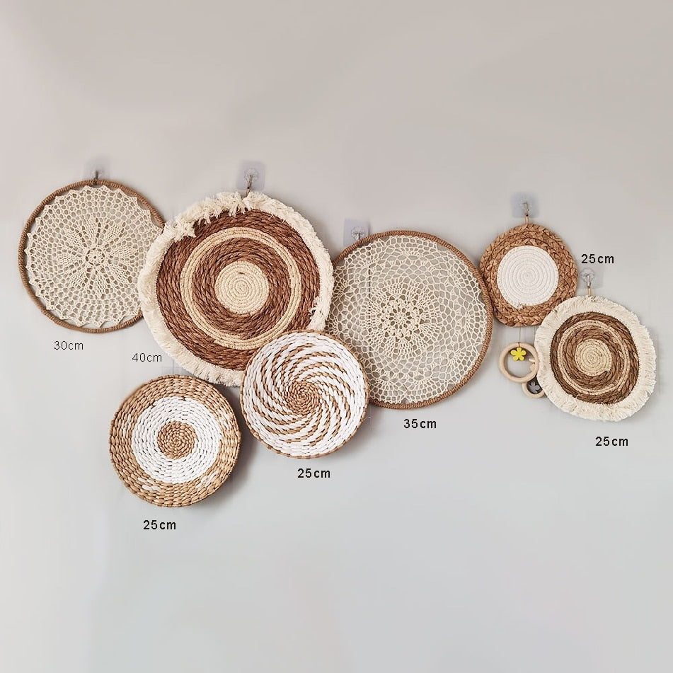 Light Academia Wicker Plate