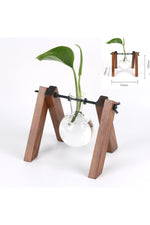 Wooden Hydroponic Plant Vases