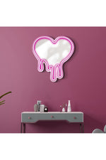 Heart Shaped Neon Vanity Mirror